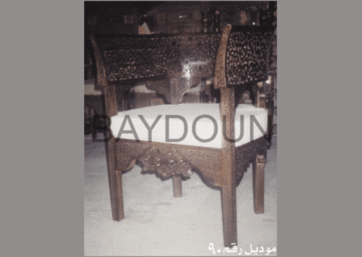 90 wood carving chair