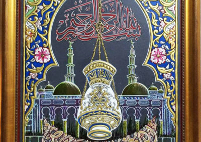 ajami handmade art painting لوحة عجمي فانوس رمضان